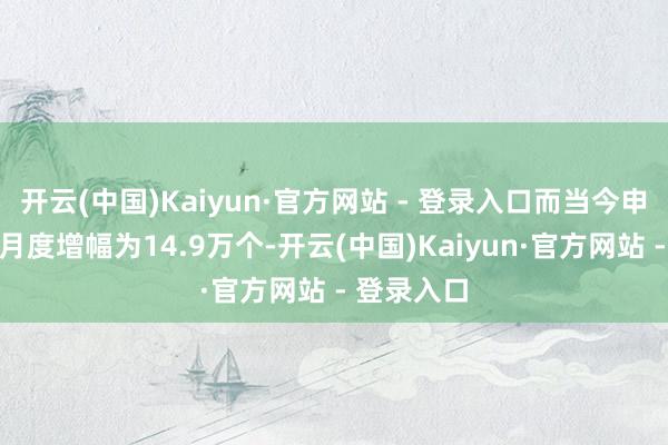 开云(中国)Kaiyun·官方网站 - 登录入口而当今申诉的平均月度增幅为14.9万个-开云(中国)Kaiyun·官方网站 - 登录入口