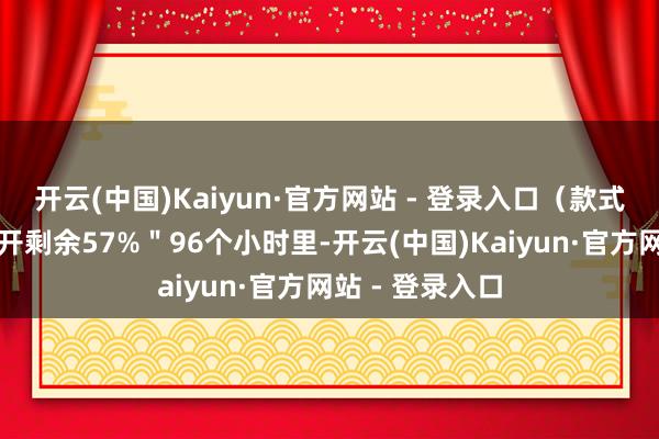 开云(中国)Kaiyun·官方网站 - 登录入口（款式独白引申）伸开剩余57%＂96个小时里-开云(中国)Kaiyun·官方网站 - 登录入口