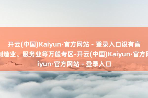开云(中国)Kaiyun·官方网站 - 登录入口设有高新科技企业、制造业、服务业等万般专区-开云(中国)Kaiyun·官方网站 - 登录入口